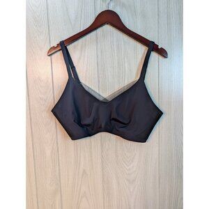 Honeylove Wireless Covertible Crossover Padded T-Shirt Bra Black XL Adjustable